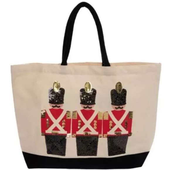 Sequin Nutcrackers Canvas Tote Bag - Brand New - Picture 3 of 4